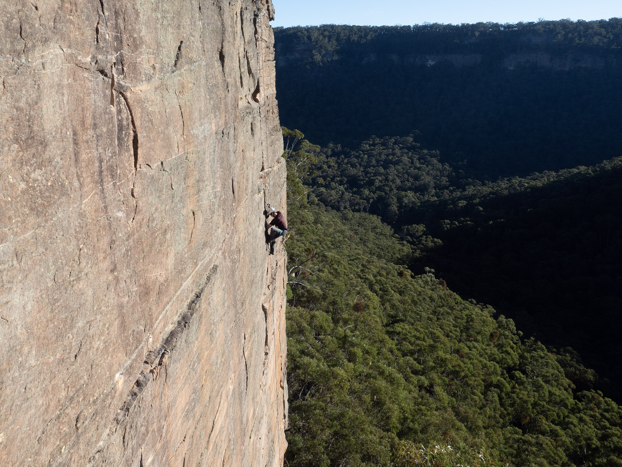 Rock climbing in the Blue Mountains