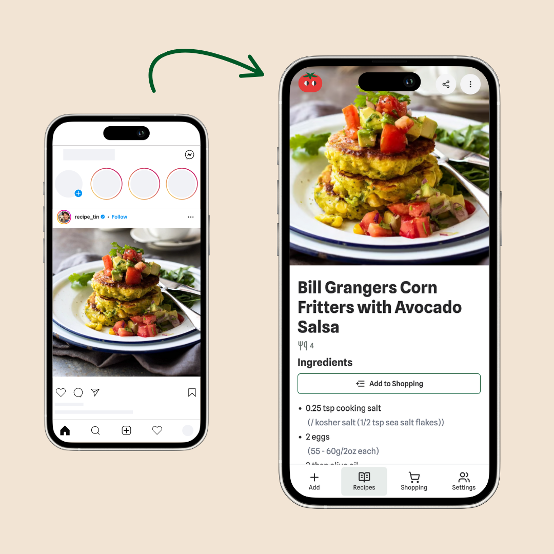 collect recipes from anywhere